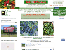 Tablet Screenshot of oakhillproduce.com